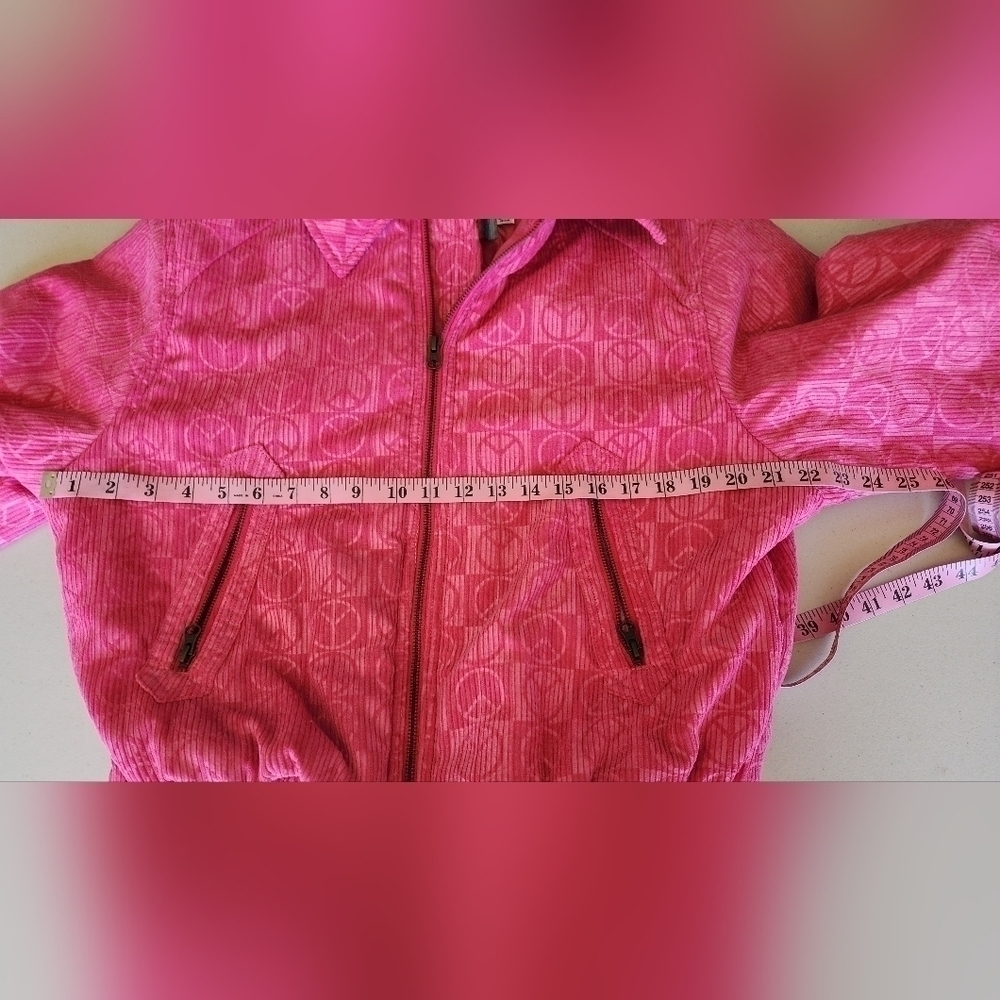 Urban Outfitters Femme Embossed Jacket Dark Pink Women's Size S. - Picture 4 of 8